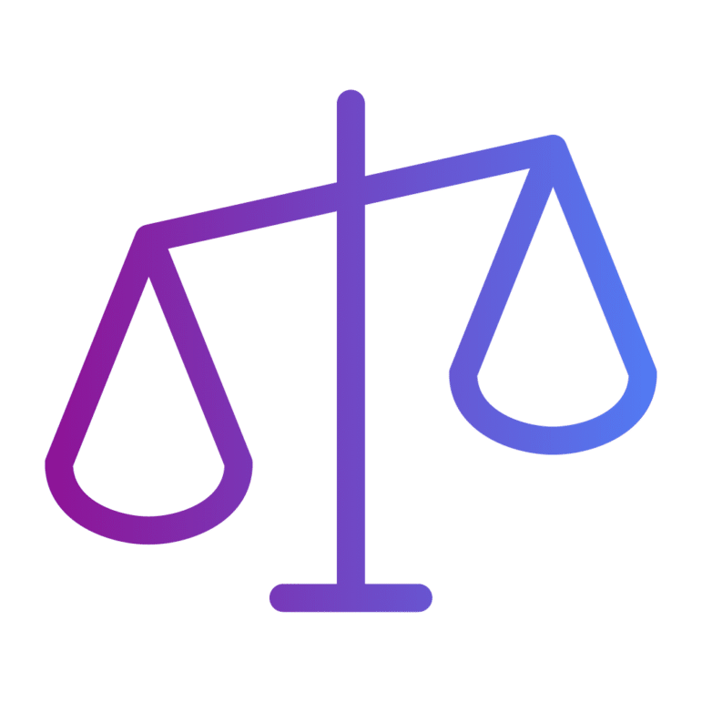 Justice scales icon