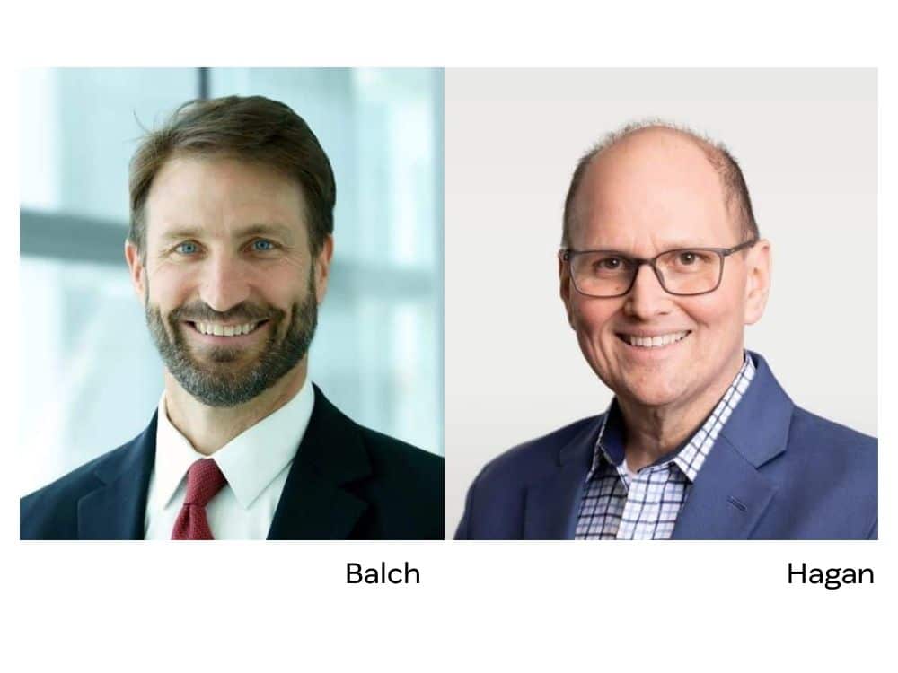 portraits of Balch and Hagan
